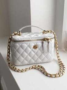 新款简约单肩斜挎包 - 白色 - 查看 7