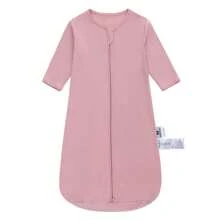 miracle baby 1 件婴儿睡袋连体衣，男女通用新生儿长袖防惊吓婴儿睡衣，四季皆宜