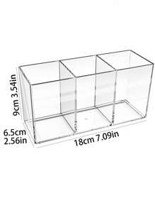 1 件餐具 3 隔间收纳盒，透明塑料餐具收纳盒，可放置勺子、叉子，适合派对、厨房台面整理 - 彩色 - 查看 10