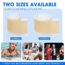 BUCICE 1 件装硅胶疤痕胶带，疤痕去除条，硅胶疤痕片，疤痕 - 紅色 - 查看 4