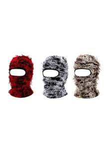 Balaclava Desgastada Máscara de Esqui Unissex - Balaclava Tricotada Máscara de Rosto Completo à Prova de Vento Desgastada Shiesty à Prova de Vento para Clima Frio