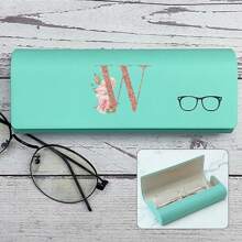 Hard-Shell Spectacle Case Men Women Glasses Case PU Leather Portable Anti-Extrusion Sunglasses Storage Box Folding Eyewear Pouch
