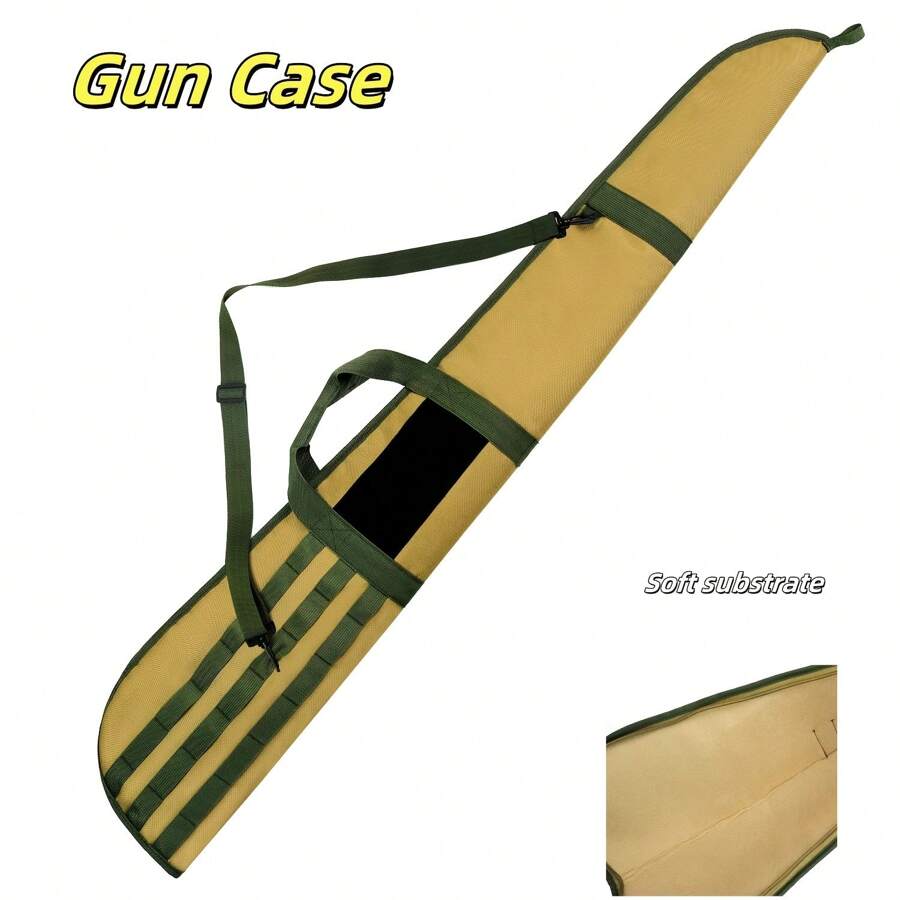 PSKOOK Outdoor Tactical Gun Bag Rifle Bag Multifunctional 1.29M Long One-Shoulder Shockproof Professional Sports Fishing Bag