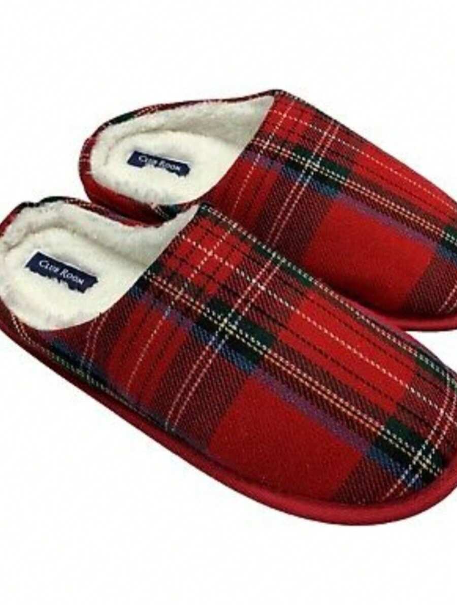 PANTUFLAS CALIENTITAS PARA CABALLERO. PANTUFLAS CALIENTES Y COMODAS PARA HOMBRE - Rojo - Ver 1