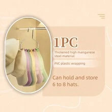 4/8pcs Hat Hanger, Hat Storage Artifact 1 Hanger Can Hang 8 Top Hats, Dormitory Wardrobe Inside Hanging Peaked Baseball Cap Sling Home Multifunctional Hanging Hat Display Rack, No Trace, No Hook Needed - Closet Space-Saving Hooks,- Get More For Less, Perfect For Home Organization - Fits Belts, Ties, Scarves, Camisole, Hats, Bras, Shoes, Handbag Dress Pants Shoes Jeans Boots Skirt Bedroom, Gender Reveal Party, Perfect For Birthdays, Weddings, Parties, The Perfect Gift For Colleagues, Friends, And Family, Back To School