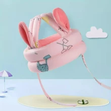 Baby Helmet Adjustable Head Protector Crawling Walking - Baby Pink - View 5