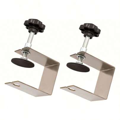 可调节锌合金抽屉前安装夹，稳定家具木工夹，木匠家用桌面安装工具，橱柜组装