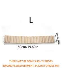 1 件仓鼠围栏实木格子梯，多种长度选择（20 厘米/30 厘米/40 厘米/50 厘米），木制拱桥隐藏围栏隧道装饰，仓鼠景观配件，小宠物用品 - 彩色 - 查看 14