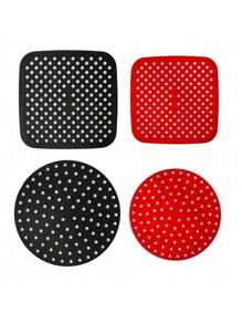 Kit 2 Non-Stick Silicone Fryer Mat For Air Fryers/Silicone Pad Mat For Lining Airfryer