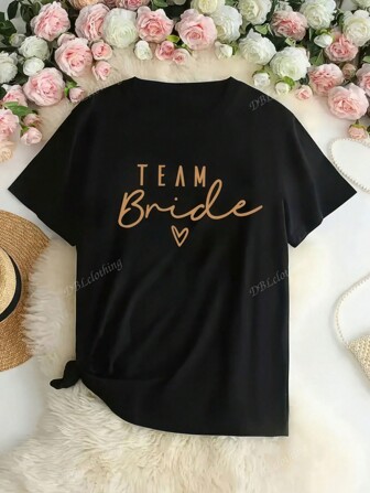 Bridal T-Shirts Bridal Team Shirts Bachelorette Party Shirts Bridal Party Tops Bridesmaid Proposal T-Shirts
