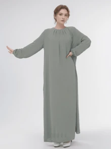 1 pezzo Hijab elegante e casual da donna, tessuto traspirante e delicato sulla pelle, adatto per tutto l'anno - Multicolore - Visualizzare 25