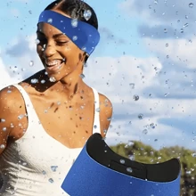 Bandeau de protection des oreilles pour la natation, étanche et confortable. Bandeau de natation réglable et antidérapant. Accessoires de natation et équipement sportif. Bandeau de piscine élastique et séchage rapide. Absorption de l'humidité et séchage rapide pour les sports. Indispensables de plage, accessoires de plage, flotteur de piscine