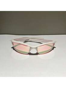 Men's Sports Sunglasses Summer 2025 Polarized Black Uv400 Flak Style Various Colors - Trắng và hồng - Xem 4