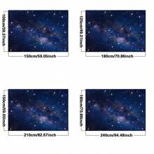 Sfondo a tema del cielo notturno e della galassia, spazio, astronauta, decorazione per feste di compleanno per bambino di 1 anno a tema spaziale, accessori per servizi fotografici