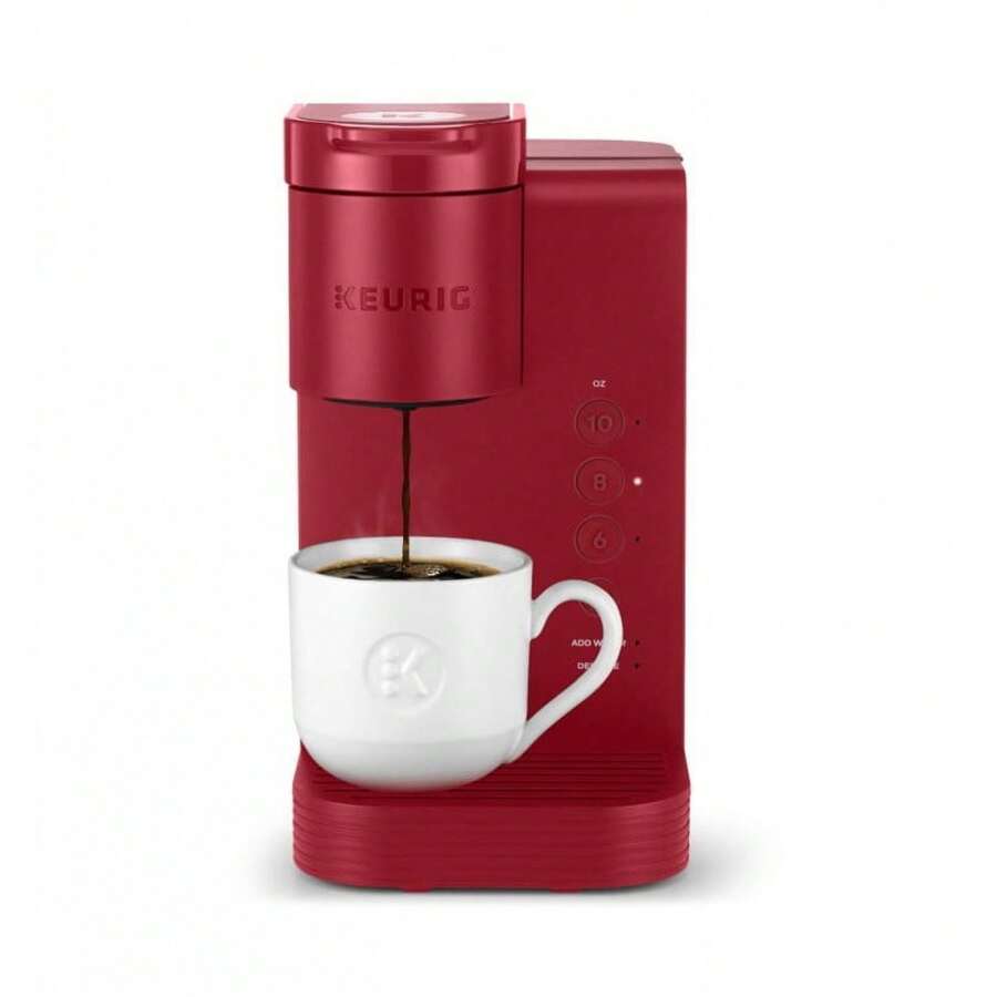 Express Essentials Single Serve Pod Coffee Maker, Red - Burgundy - View 1