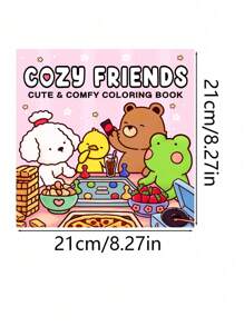 Cozy Friends: Coloring Book For Adults And Teens Featuring Super Cute Animal Characters With Easy And Simple Designs For Relaxation (Cozy Spaces Coloring)You'll Discover Many Interesting Hidden Stories. Things Like Doing Laundry, Cooking, And Cleaning Have Never Been This Fun! And It's Even Better When You Do Them With Cozy Friends. Back To School,Back To School,School Supplies