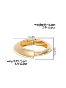 Boho Coffee Asymmetric Acrylic Resin Chunky Bangles For Women On Hand Goth Geometric Metal Charm Bracelets Couple Jewelry Gift, Ladies' Daily Party Accessories, Fashionable Jewelry, Best Friend Gifts