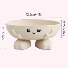 1pc Creative Cute Soap Dish, Plastic Drain Soap Dish, Cartoon Soap Holder, Bathroom Soap Holder, Multifunctional Soap Storage Rack, Bathroom Accessories Home Bathroom Decor