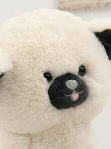 1pc 18cm/7.09in Cute Fluffy Big Head Little White Dog, Plush Stuffed Animal Toy Dog, Stuffed Dog Doll Soft Plush, Pet Plush Toys Puppy Doll, Soft And Cuddly Stuffed Little White Dog Playment For Kids, Birthday Gift For Mom/Boys/Girl, Puppy Lover, Birthday Gift Christmas Day Home Decoration, Easter Gifts - Beige - View 13