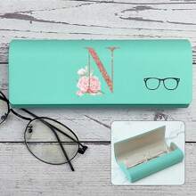 Hard-Shell Spectacle Case Men Women Glasses Case PU Leather Portable Anti-Extrusion Sunglasses Storage Box Folding Eyewear Pouch