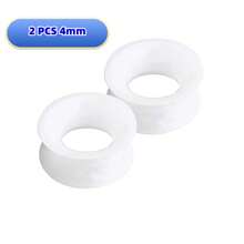 2 Stücke Silikon Ohrtunnel flexible Ohrplugs Stretcher Expander doppelt geflanscht Flesh Ohrpiercing Schmuck für Frauen und Männer