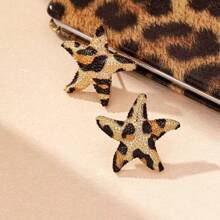 1 Pair Simple & Elegant European And American Style Beach Themed Starfish Earrings
