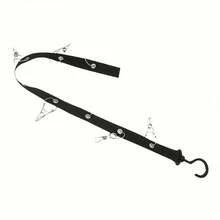 1 Piece Stainless Steel Hat Rack With 8 Clips - Can Hold 16 Baseball Caps - Household Non-Electric Closet Hat Organizer - 黑色 - 查看 5