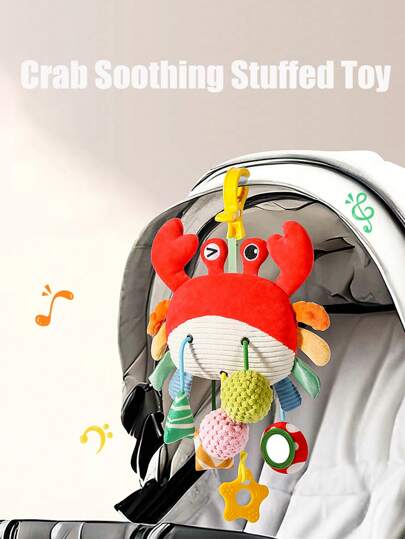 Quderbel 婴儿玩具、婴儿安抚器毛绒摇铃和风铃、婴儿车、婴儿床、游戏围栏挂饰、汽车座椅挂饰，适合 0-3 岁男婴和女婴