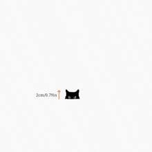Cat Peeker Decal, Car Decal, Black Cat Peeker Sticker, Blank Button, Vinyl Decal, Car Stickers, Vinyl Stickers, Eject Sticker, Cat Deca