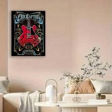 Wooden Framed Eric Clapton Vintage Concert Canvas Poster - Wall Art For Music Lovers, Perfect For Living Room, Bedroom, Home Office Decor For New Year, Valentinc'S Day, Living Room, Bathroom, Bedroom, Kitchen