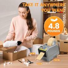 Ribbon Cutting Machine, Automatic Tape Dispenser, 999mm Precision Cut, Ideal For Shipping, Schools, Restaurants, Business & Home - 1 - Xem 3