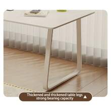 Computer Desk Modern Simple Style Desk For Home Office, 47.2 Inch Small Writing Table Study Corner Work Desk For Bedroom - 白色 - 查看 4