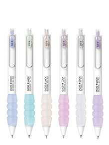 6pcs High Color Value Soft Grip Sheath Press Neutral Pen Ins High Color Value Simple Tomatoes On Sticks Soft Sheath Pressure Relief Brush