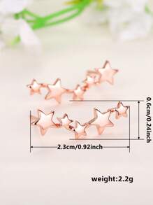 1 对青少年魅力耳钉适合女孩礼物适合日常装饰适合派对珠宝生日礼物 - 1# - 查看 12