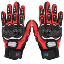Motorcycle Glove Protection Motorcycle Protective Gear - Red - View 2