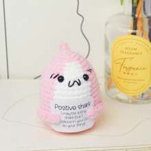 2025 Hot Selling - Handmade Knitted - Crocheted Animals - Positive Shark - Stress Relief Crocheted Doll - Birthday Gift - Easter Gift - Holiday Gift - Perfect Gift - Presents - Multicolor - View 4