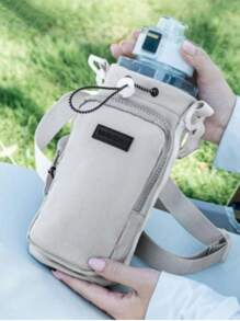 Suporte Para Garrafa De Água Bolsa Porta-Garrafas Ajustável À Prova D'água - Preto - Visão 3