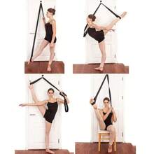 1 Set Door Flexibility Stretching Yoga Stretch Strap Leg Stretcher Strap D-Ring Belt Dance Gymnastics Resistance Fitness Gym Bands - Multicolor - View 4