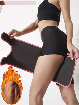 1 Pair Sports Fitness Sweat Leg Warmers, Running Protection Knee Braces, Sauna Sweat Leg Wraps