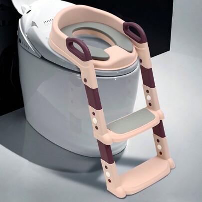 Toilette per bambini con gradini Toilette pieghevole Scaletta per WC Rosa