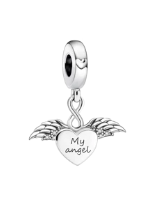 1Pc 925 Sterling SilverFashionable Time Signature Series Charm Bead Fit For Women Bracelets Bangles DIY Jewelry Making And Daily Outfit Matching Jewelry Decoration For Girls - Silver - View 8