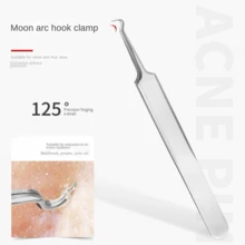 1pc Stainless Steel Blackhead Remover Tweezer, Pimple Comedone Extractor Tool For Home Use - Multicolor - View 5