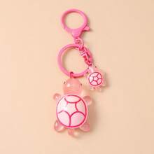 Llavero con colgante de tortuga pequeña y linda, accesorio metálico con cadena para mochila, decoración para el teléfono móvil - Multicolor - Ver 20