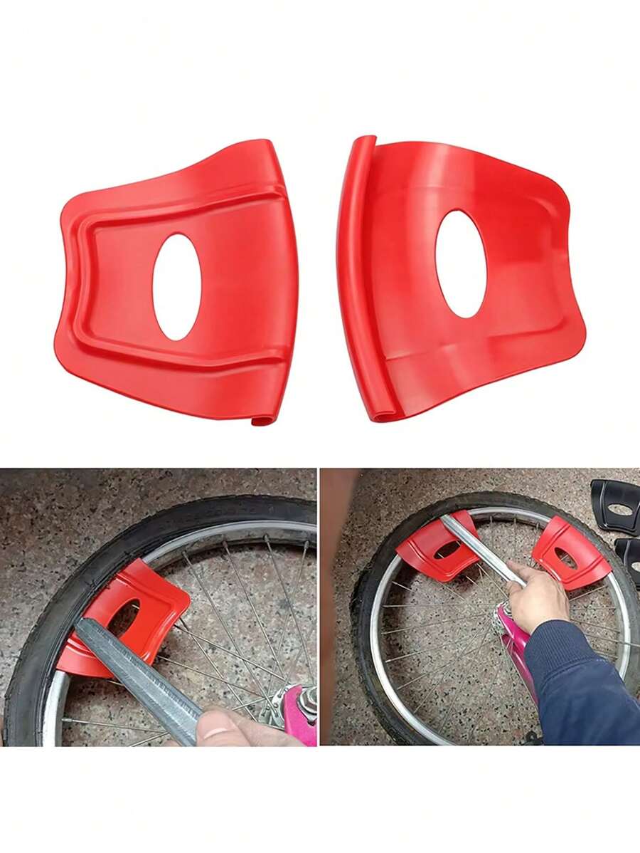 1 Set Kit de reparación de neumáticos y ruedas, asistencia para extracción de neumáticos, funda de llanta de acero, placa protectora del cubo de la rueda, juego de raspadores de neumáticos