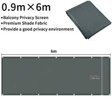 UV-Resistant Balcony Privacy Screen Net | Windbreak Fence Panel Cover With Sun Shade | Outdoor Garden And Patio Privacy Solution