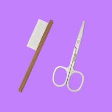 3-Piece Set, Dog Brush Care Kit - 3 In 1 Dog Brush Dog Comb, Dog Hair Removal Comb, Pet Scissors Eye Hair Cut