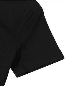 Plus Size Rainbow Fox Oversize Women T-Shirt Cute Lovely Special For Ladies - màu đen - Xem 2