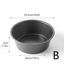 Formă de copt 1 bucată din oțel carbon, farfurie pentru tort cu fund plat / caneluri, forma pentru tort, farfurie pentru tort Savarin, farfurie pentru tort cu tub de ceară, farfurie maro Savarin, farfurie antiaderență, accesorii pentru cuptor, unelte pentru coacere, unelte mici de bucătărie, accesorii pentru bucătărie