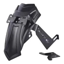 Salpicadera Universal Trasera Moto 13-16cm Guardabarro Lodo Vmingo Mexico - Negro - Ver 2