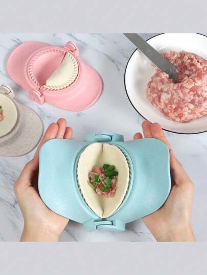 1pc/3pcs Dumpling Making Tools,Handmade Baking Pie Mold, 3 Sizes, Dumpling Making Equipment, Dough Press, Quick And Easy Dumpling Maker, Plastic Mold For Perfectly Shaped Dumplings, Manual Dumpling Maker, Plastic Dumpling Mold, Quick Dumpling Clip, Dishwasher Friendly, Ideal DIY Tool For Making Dumplings